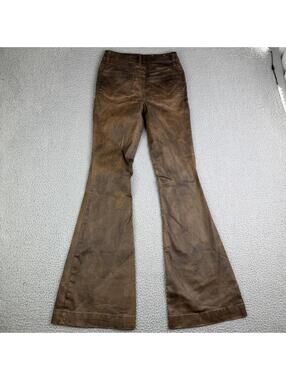 Idyllwind Miranda Lambert Cowan Gypsy Cognac Brown Coated Flare Jeans 0 (25x33)